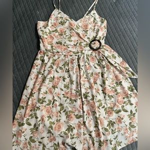 Summer dress with flower print